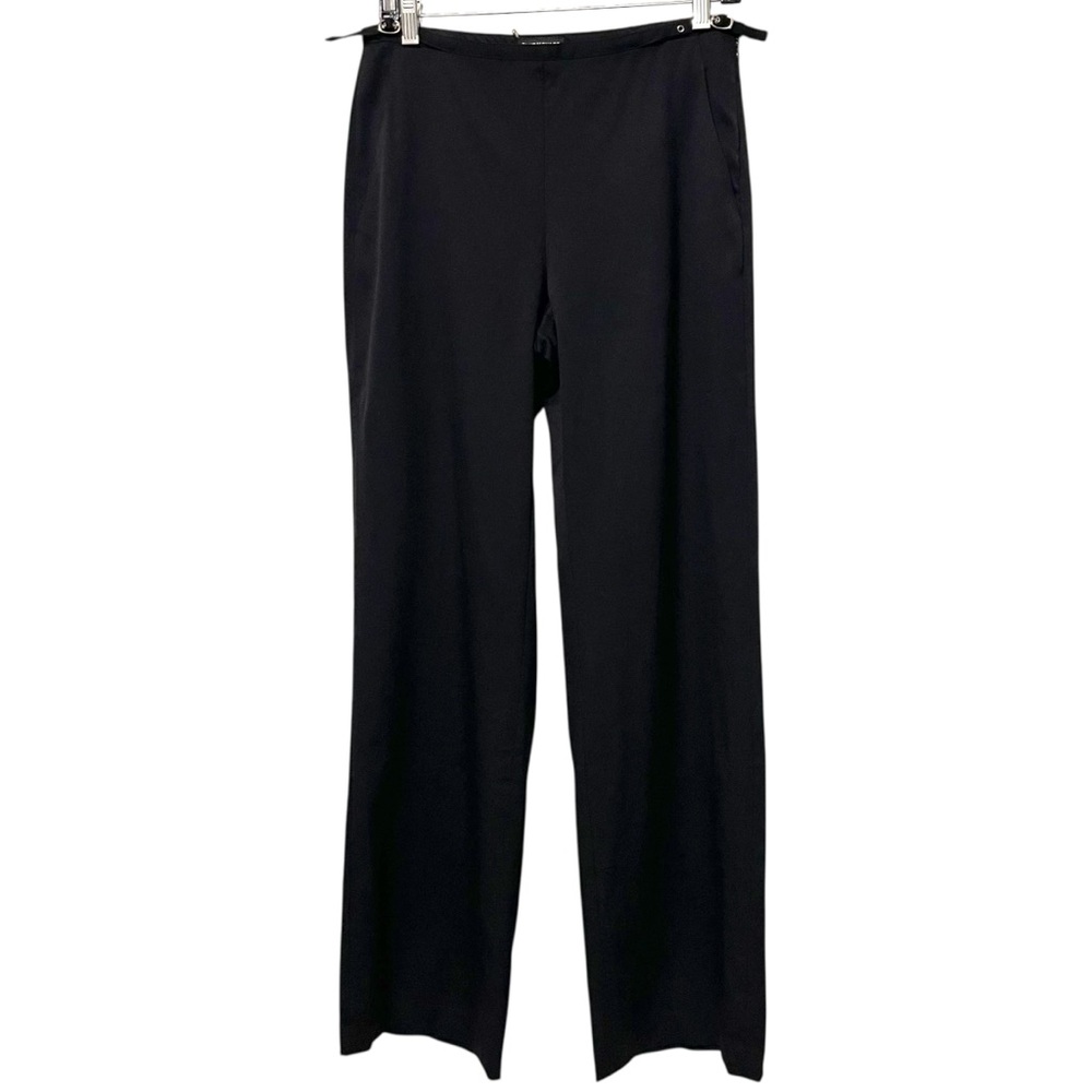 CLUB MONACO Black Wool Wide Leg Trouser Pants 8